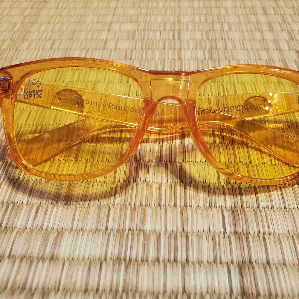Rainbow Optx- TRANSLUCENT YELLOW sunglasses
